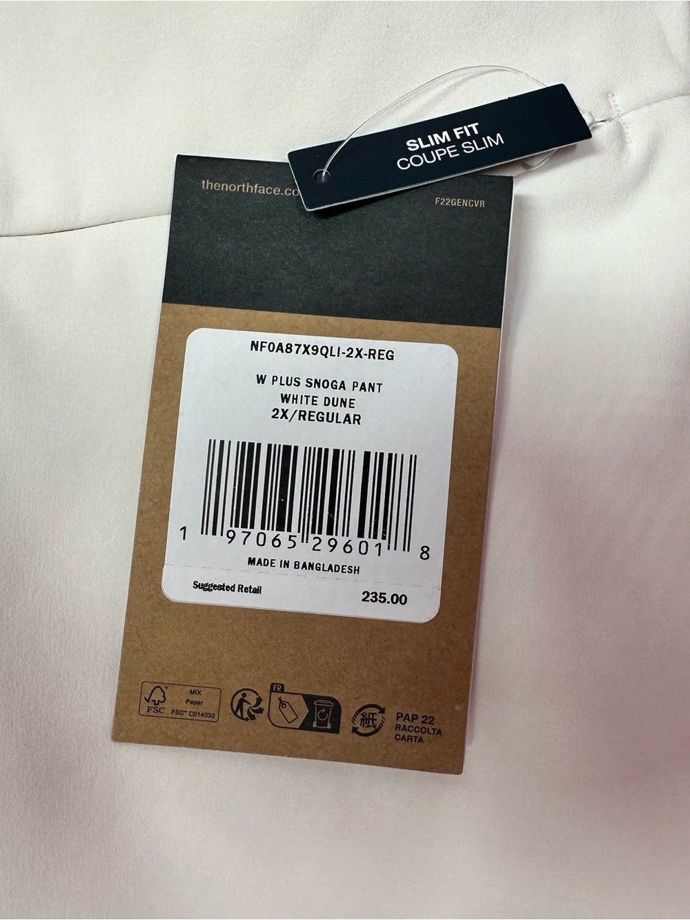 NWT The North Face White dune Women plus snoga Ski Pants winter outdoor - Picture 8 of 15
